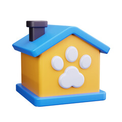 pet friendly 3d render icon