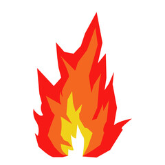 Nature Element combustion Big Fire Red icon for symbol or emblem Guild on game.