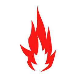 Nature Element medium Fire Red icon for symbol or emblem Guild on game.