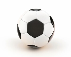 Obraz premium Soccer ball. Sports and equipment. Isolated 3d illustration on white background. 
