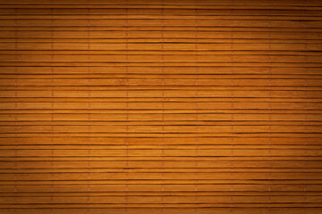 close up of brown mat made of bamboo sticks