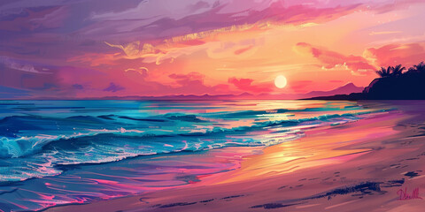 Rainbow vibrant colorful background