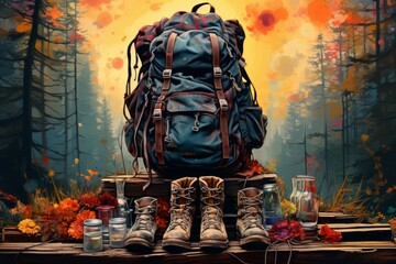 Hiking gear - Generative AI