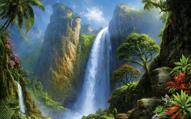Majestic Waterfall