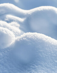 Snow accumulation after a winter storm fresh blanket of white snow in the natural environment