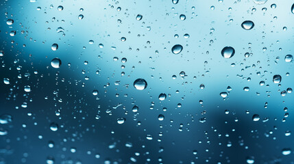 Rain on glass. Rain drops on window