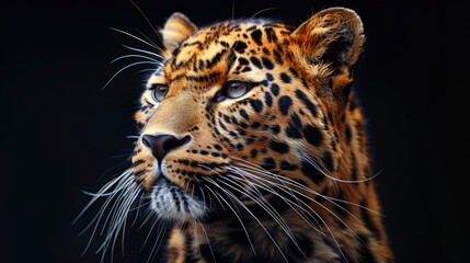 Obraz premium A Bold Leopard Background, Full Of Wild Energy