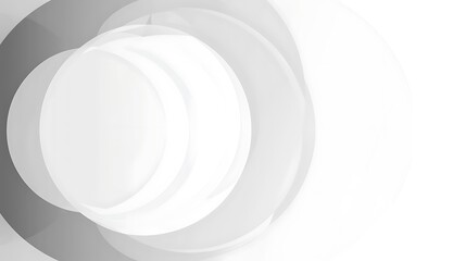 Abstract background with gray circle. White and grey abstract modern transparency circle presentation background.