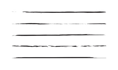 Obraz premium vector grunge brushes, hand drawn ink strokes