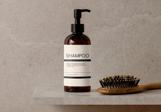 Shampoo Bottle Mockup