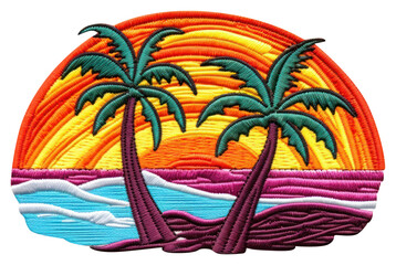 PNG Beach embroidery pattern craft