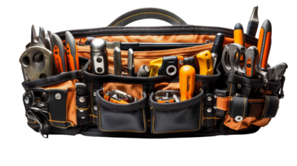 Full Tool Belt With Assorted Hand Tools