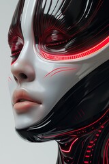 fashion artificial intelligence robot, fashion magazine cover