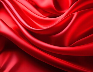 Red cloth, smooth to the touch.