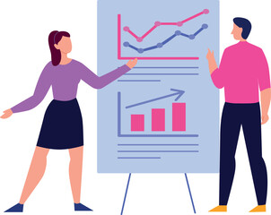 The girl is showing a video on the screen.