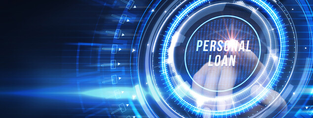 Business, Technology, Internet and network concept. Loan personal finance.