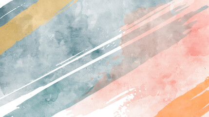 A mesmerizing painting featuring a myriad of multicolored stripes dancing across the canvas in a harmonious and rhythmic pattern, creating visually striking and dynamic composition. Banner. Copy space