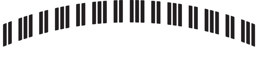 musical keyboard instrument. Isolated icon of music key board on transparent, png. musician equipments. Tool for music