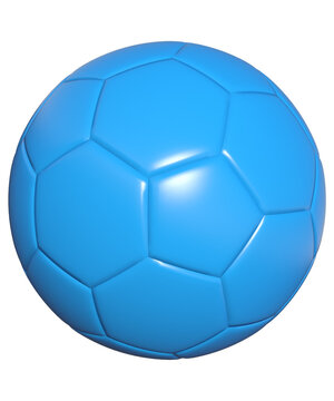 pallone da calcio in tinta unita multicolore con fondo isolato trasparente 