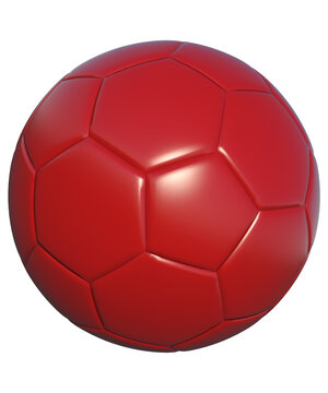pallone da calcio in tinta unita multicolore con fondo isolato trasparente 
