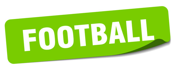 football sticker. football label