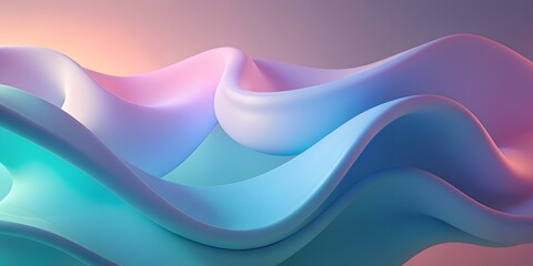 Obraz premium Clean Modern Gradient Wave Headers, Design Elements for Website header backgrounds 