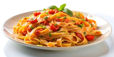roasted red pepper fettuccine alfredo pasta