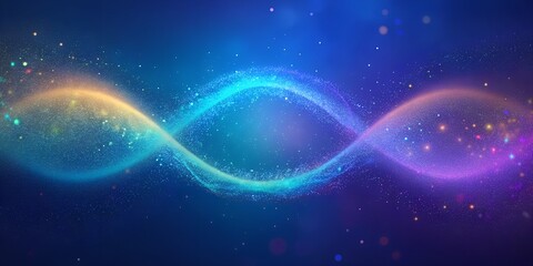 Fototapeta premium Modern Clean Sparkle Header Designs: Multi Colored Glitter and Abstract Background for Websites with Vibrant Wave Effects for Dynamic and Colorful Visual Appeal