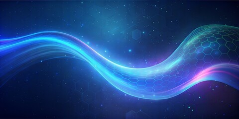 Obraz premium Modern Clean Header Designs: Multi Colored and Abstract Background for Websites with Vibrant Wave Effects for Dynamic and Colorful Visual Appeal