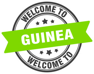 Welcome to Guinea stamp. Guinea round sign