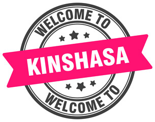 Welcome to Kinshasa stamp. Kinshasa round sign