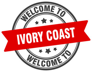 Welcome to Ivory Coast stamp. Ivory Coast round sign
