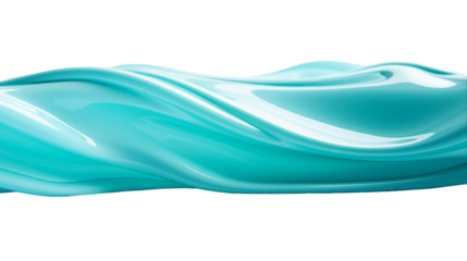 Abstract Blue Liquid Wave Background Isolated On White