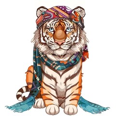 Tiger modern boho fashion