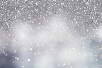 Fototapeta premium Subtle sparkle effect with silver glitter for a festive touch