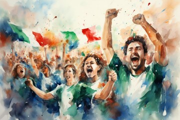 The roaring fans of Italy - Generative AI