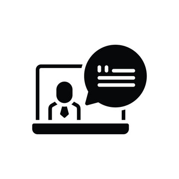 Black solid icon for paraphrase 