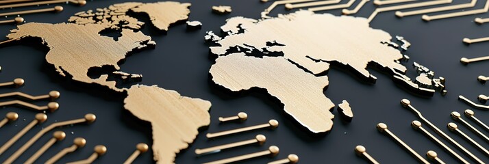 A glossy cream colored map illustration