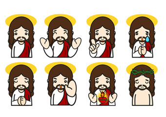 イエス・キリスト表情セット