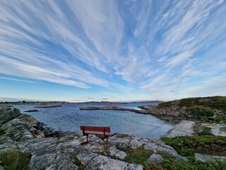 bench overlooking the sea