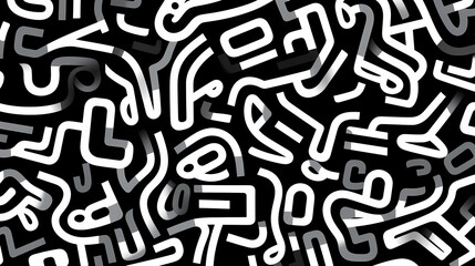 Obraz premium Abstract doodle pattern