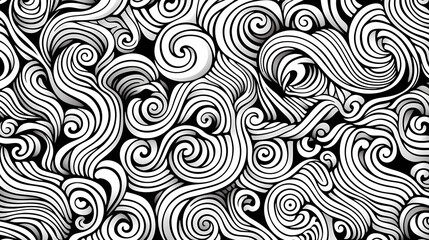 Fototapeta premium Abstract doodle pattern