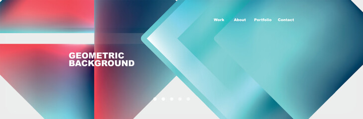 Gradient triangles composition with bright fluid colors. Vector Illustration For Wallpaper, Banner, Background, Card, Book Illustration, landing page