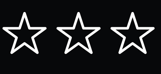 Obraz premium black and white stars rating stars white and black stars 