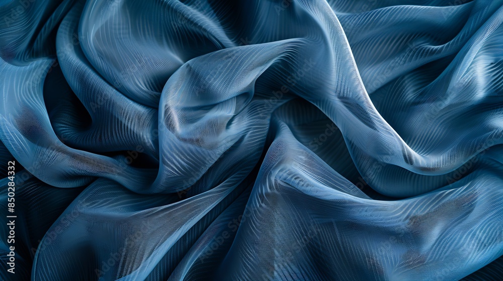Aufkleber abstract background texture of natural blue color fabric fabric texture of natural cotton or linen s