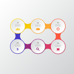 Vector molecule template for presentation.