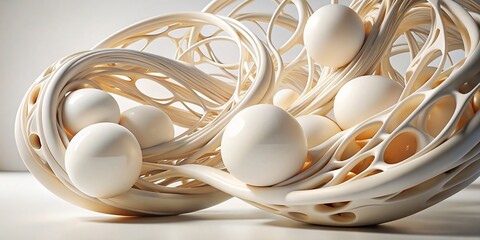 Beautiful abstract 3D background. Futuristic geometric background for your presentation.