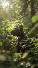 Obraz premium Curious Cane Corso exploring the great outdoors