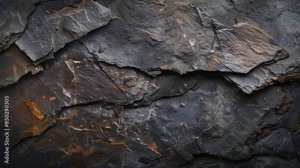 Poster natural slate stone in warm tones matte rustic texture : generative ai