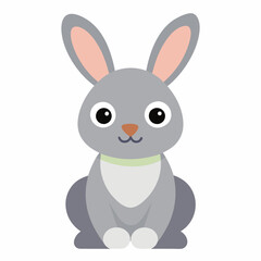 Bunny cub animal flat style vector art svg